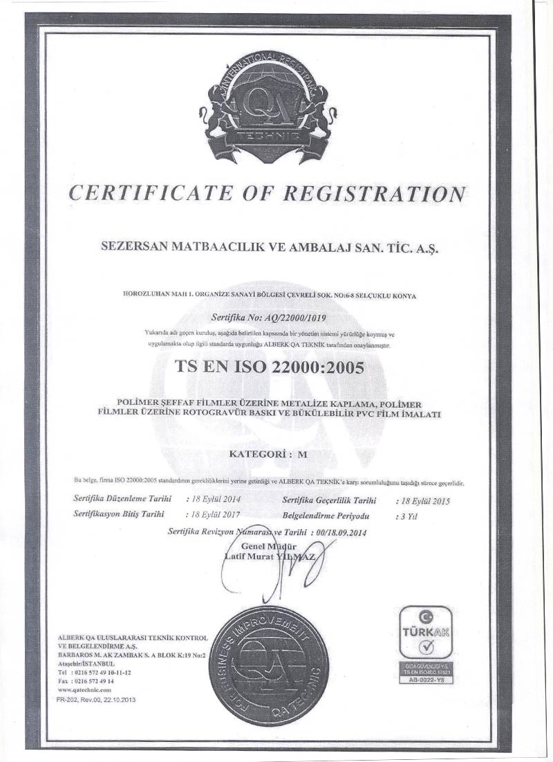 TS EN ISO 22000:2005